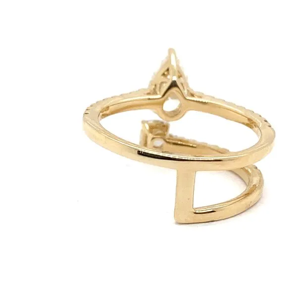 Lady's 14K Yellow Gold Lab-Grown Diamond Toi et Moi Engagement Ring, 2.00ctw Pear and Cushion Cut - Brax Jewelers Image 3 Brax Jewelers Newport Beach, CA
