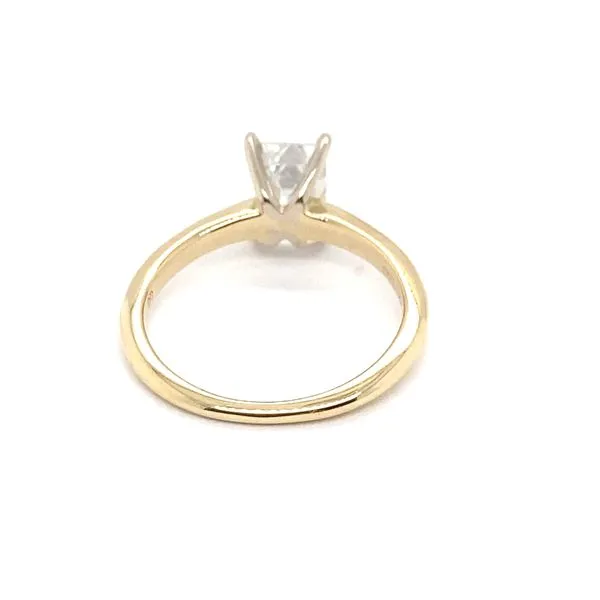 1.50Ct Emerald Cut Solitaire Engagement Ring Set In 14 Karat Two-Tone Gold SOL-150EMC-LD - Brax jewelers Image 4 Brax Jewelers Newport Beach, CA