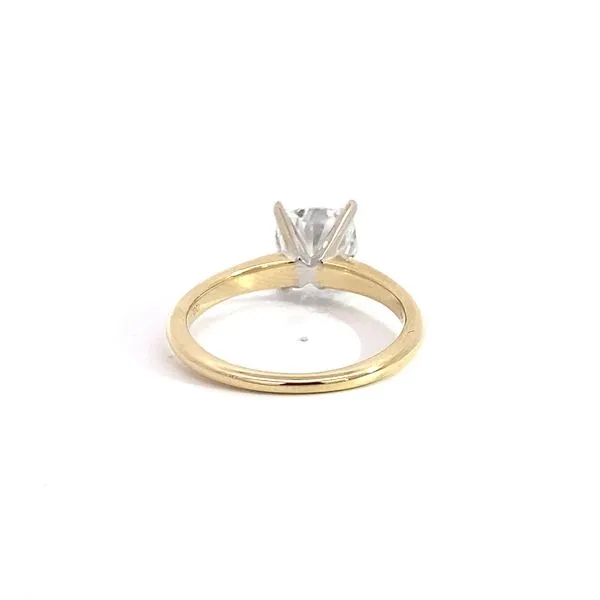 2.01Ct Cushion Cut Solitaire Engagement Ring In 14 Karat Two-Tone Gold SOL-200CC-LD - Brax jewelers Image 4 Brax Jewelers Newport Beach, CA