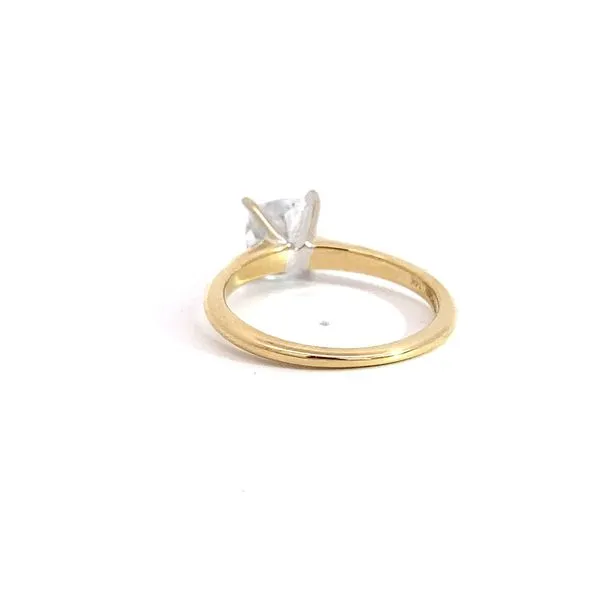 1.50 Solitaire Lab Grown Engagement Rings With Center Stone 14 Karat Two-Tone Gold SOL-150CC-LD - Brax jewelers Image 4 Brax Jewelers Newport Beach, CA