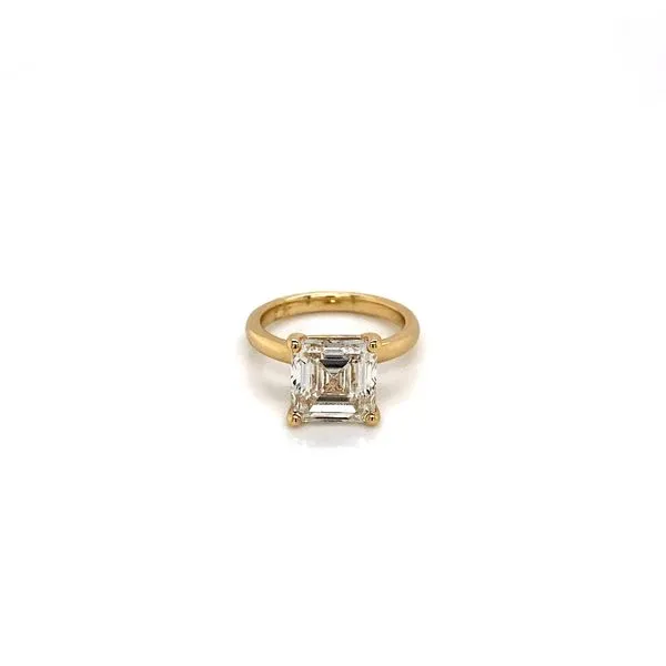 5.08 Solitaire Lab Grown Engagement Rings With Center Stone 14 Karat Yellow Gold - Brax jewelers Brax Jewelers Newport Beach, CA