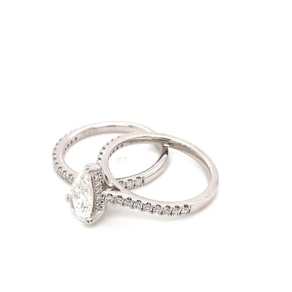 1.75 Three Stone Lab Grown Engagement Rings With Center Stone 14 Karat White Gold LGJOR6468PR125GW77 - Brax jewelers Image 3 Brax Jewelers Newport Beach, CA