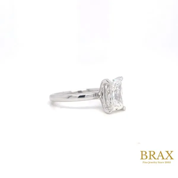 Solitaire 14K White Gold Engagement Ring with 2.17ct Radiant F VS2 Diamond - IGI Certified - Brax Jewelers Image 3 Brax Jewelers Newport Beach, CA
