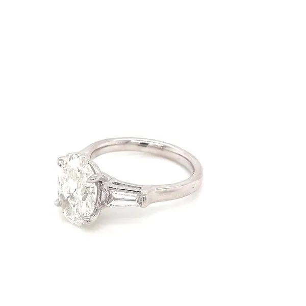 3.26 Lab Grown Engagement Rings With Center Stone 14 Karat White Gold LGTXR07625O3A-GW63 - Brax jewelers Image 3 Brax Jewelers Newport Beach, CA