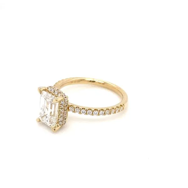 2.09 Lab Grown Engagement Rings With Center Stone 14 Karat Yellow Gold LGTXR07216E200-GY3 - Brax jewelers Image 3 Brax Jewelers Newport Beach, CA