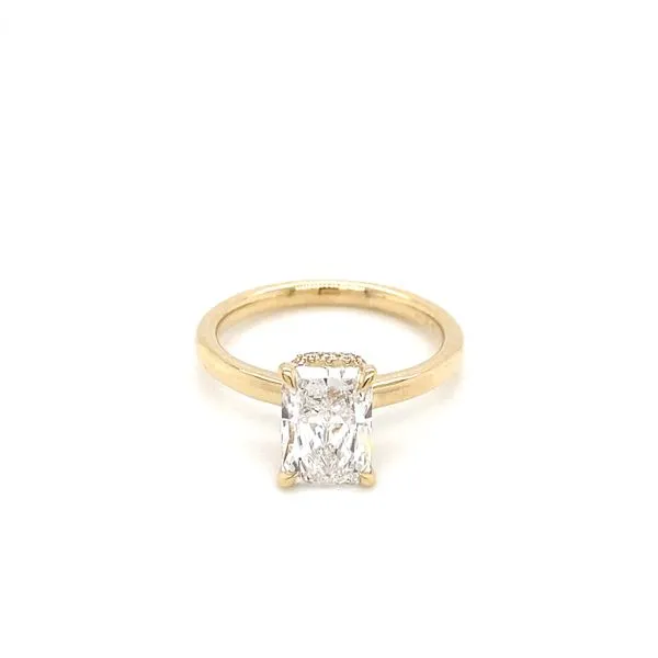 2.08 Lab Grown Engagement Rings With Center Stone 14 Karat Yellow Gold LGTXR07876T200-GY3 - Brax jewelers Brax Jewelers Newport Beach, CA