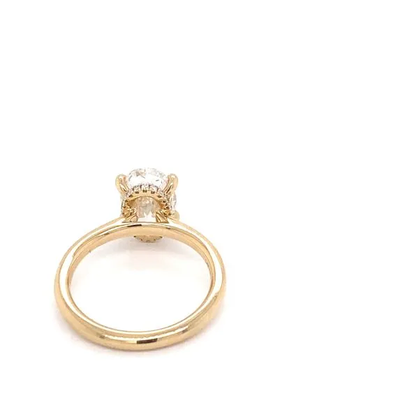 Oval Diamond Solitaire Engagement Ring with 2.55ct F VS2 Center and 0.05ctw Round Diamonds in 14K Yellow Gold - Brax Jewelers Image 3 Brax Jewelers Newport Beach, CA