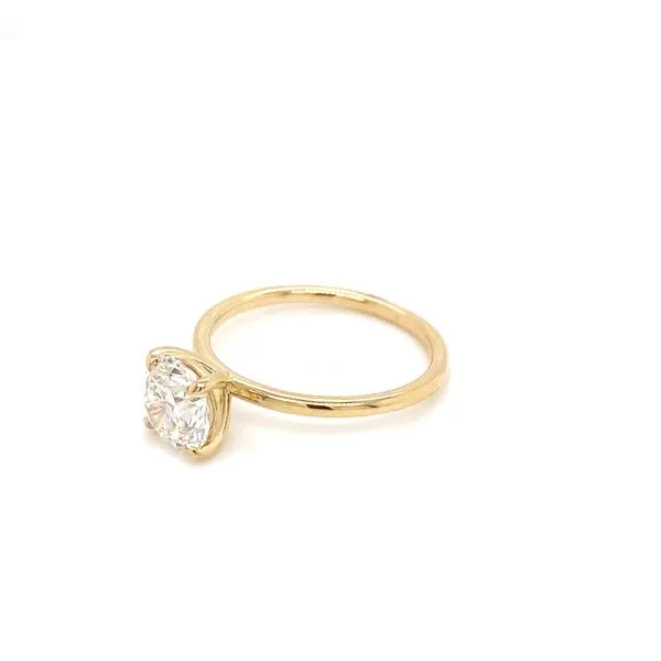 1.45 Lab Grown Engagement Rings With Center Stone 14 Karat Yellow Gold LGDJOR5529R150GY77 - Brax jewelers Image 3 Brax Jewelers Newport Beach, CA