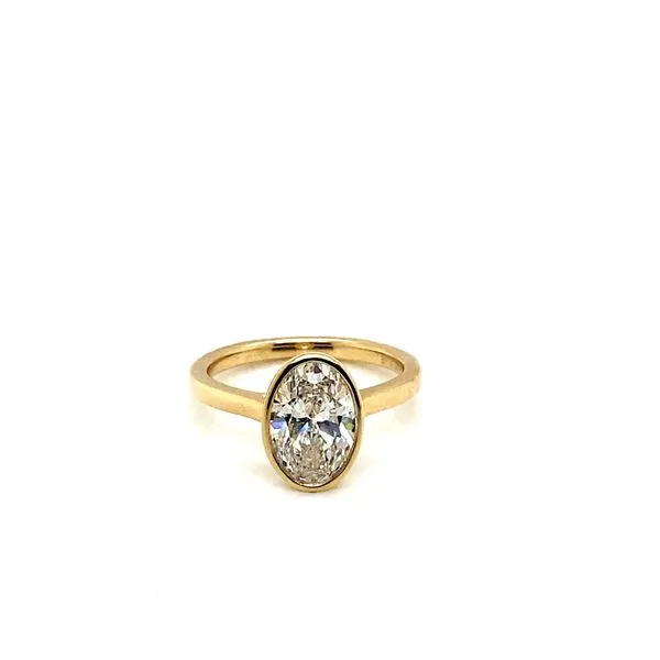 2.08 Solitaire Lab Grown Engagement Rings With Center Stone 14 Karat Yellow Gold  - Brax jewelers Brax Jewelers Newport Beach, CA