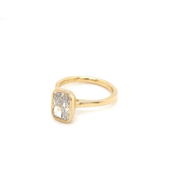 2.04 Lab Grown Engagement Rings With Center Stone 14 Karat Yellow Gold LGD-RVR05032-GY77 - Brax jewelers Image 3 Brax Jewelers Newport Beach, CA