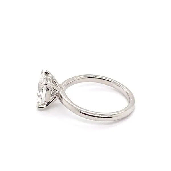 2.03 Solitaire Lab Grown Engagement Rings With Center Stone 14 Karat White Gold LGD-JOR1924-GW3 - Brax jewelers Image 3 Brax Jewelers Newport Beach, CA