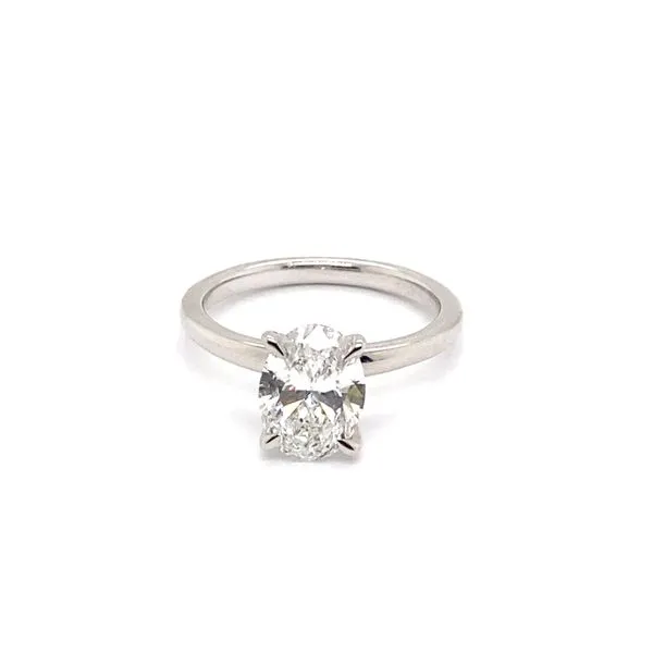2.03 Solitaire Lab Grown Engagement Rings With Center Stone 14 Karat White Gold LGD-JOR1924-GW3 - Brax jewelers Brax Jewelers Newport Beach, CA