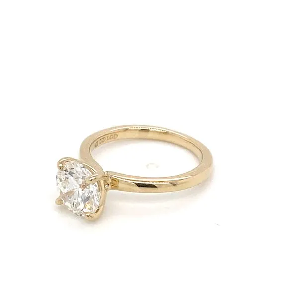 2.07 Solitaire Lab Grown Engagement Rings With Center Stone 14 Karat Yellow Gold LGD-JOR1935-GY3 - Brax jewelers Image 3 Brax Jewelers Newport Beach, CA