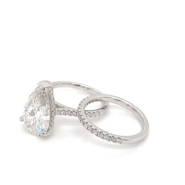 5.27 Solitaire Lab Grown Engagement Rings With Center Stone 14 Karat White Gold LG-TXR05686WS-GW77 - Brax jewelers Image 3 Brax Jewelers Newport Beach, CA