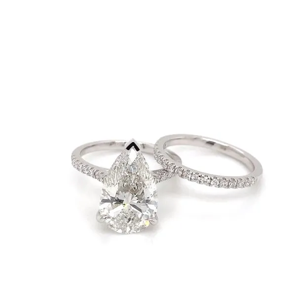5.27 Solitaire Lab Grown Engagement Rings With Center Stone 14 Karat White Gold LG-TXR05686WS-GW77 - Brax jewelers Brax Jewelers Newport Beach, CA