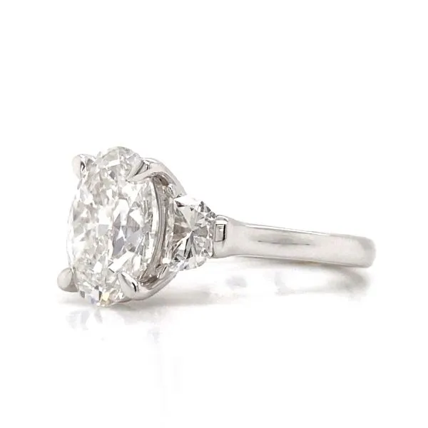 Engagement Ring with Lab Grown Center Stone Image 4 Brax Jewelers Newport Beach, CA