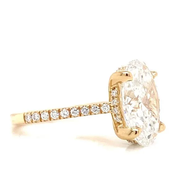 Engagement Ring with Lab Grown Center Stone Image 2 Brax Jewelers Newport Beach, CA