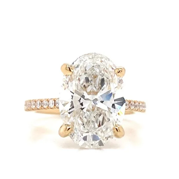 Engagement Ring with Lab Grown Center Stone Brax Jewelers Newport Beach, CA