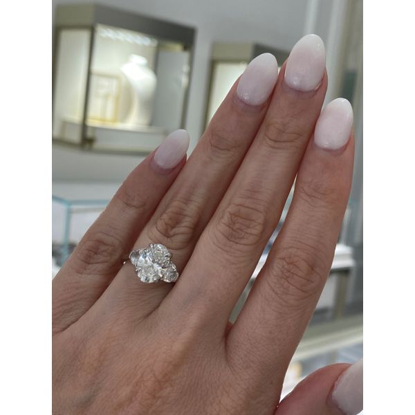 Engagement Ring with Lab Grown Center Stone Image 3 Brax Jewelers Newport Beach, CA