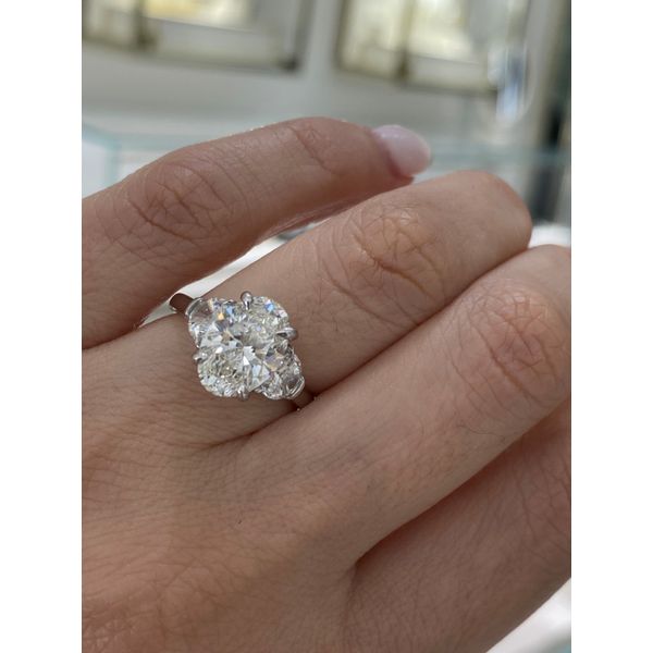 Engagement Ring with Lab Grown Center Stone Image 4 Brax Jewelers Newport Beach, CA
