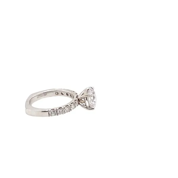 0.75 Lab Grown Setting Only 14 Karat White Gold ERL0000W4JLG.0051 - Brax jewelers Image 5 Brax Jewelers Newport Beach, CA