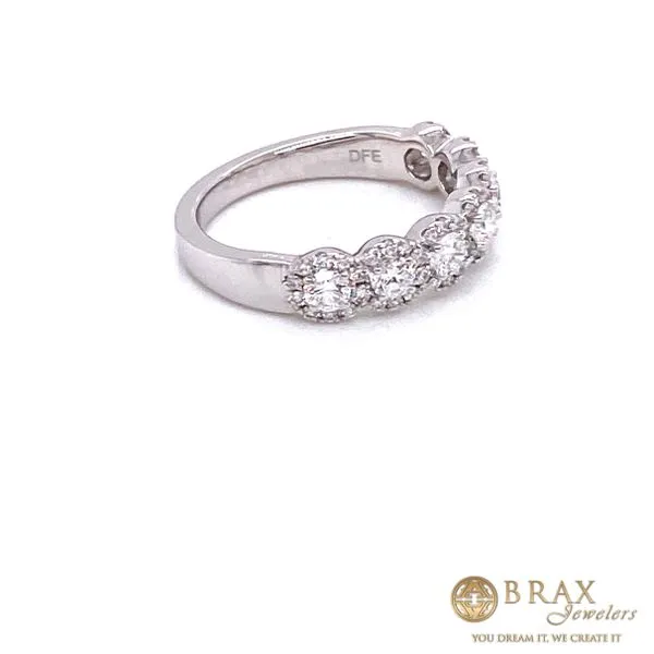 1.00 Diamond Wedding Bands - Women's 14 Karat White Gold WB9458N - Brax jewelers Image 3 Brax Jewelers Newport Beach, CA