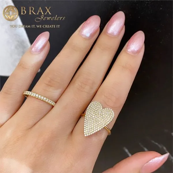 14K Yellow Gold Eternity Diamond Wedding Band Image 3 Brax Jewelers Newport Beach, CA