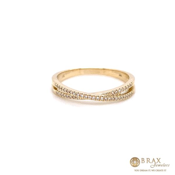 14K Yellow Gold Diamond Wedding Band Brax Jewelers Newport Beach, CA