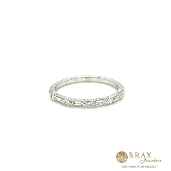 0.25 Diamond Wedding Bands - Women's 14 Karat White Gold W90080 - Brax jewelers Brax Jewelers Newport Beach, CA