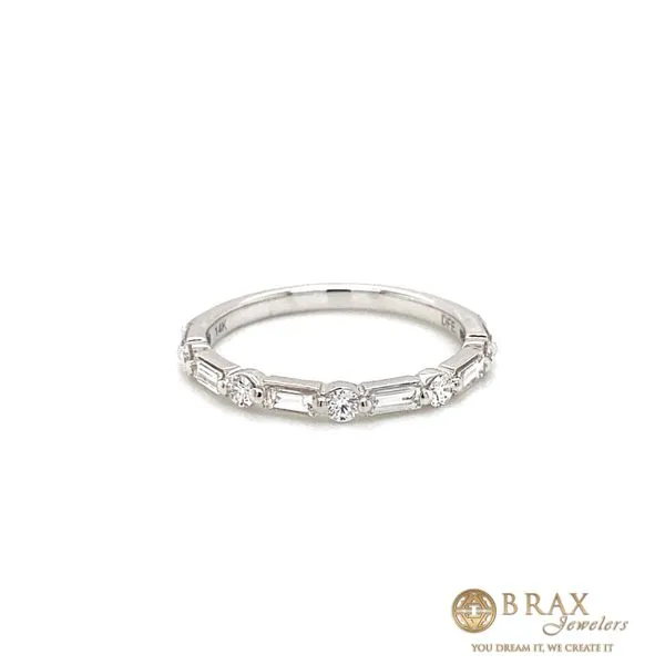 0.50 Diamond Wedding Bands - Women's 14 Karat White Gold  - Brax jewelers Brax Jewelers Newport Beach, CA
