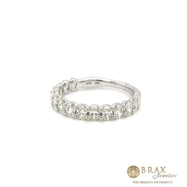 1.10 Diamond Wedding Bands - Women's 14 Karat White Gold W901410 - Brax jewelers Image 2 Brax Jewelers Newport Beach, CA