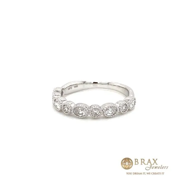 0.55 Wraps & Inserts Diamond Wedding Bands - Women's 14 Karat White Gold- Brax jewelers Brax Jewelers Newport Beach, CA