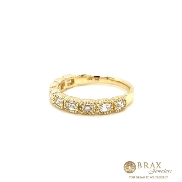 Natural Diamond Wedding Band With 0.75Tw Baguette Diamonds Image 2 Brax Jewelers Newport Beach, CA