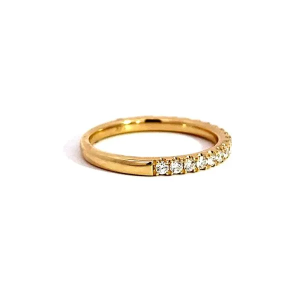 Lady's 14 Karat Yellow Gold Natural Diamond Wedding Band With 0.35Tw Round G VS2 Diamonds Image 4 Brax Jewelers Newport Beach, CA