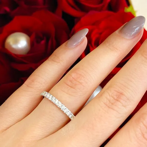 Lady's 14 Karat White Gold Natural Diamond Wedding Band With 0.35Tw Round G VS2 Diamonds Image 4 Brax Jewelers Newport Beach, CA