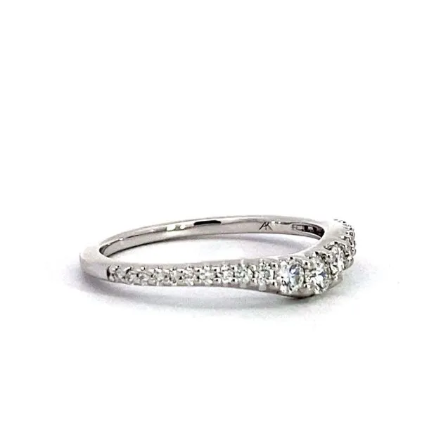 Lady's 14 Karat White Gold Natural Diamond Wedding Band With 0.33Tw Round Diamonds Image 4 Brax Jewelers Newport Beach, CA