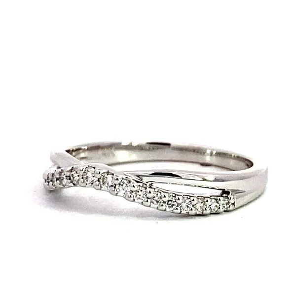 Lady's 14 Karat White Gold Natural Diamond Enhancer Wedding Band With 0.17Tw Round Diamonds Image 4 Brax Jewelers Newport Beach, CA