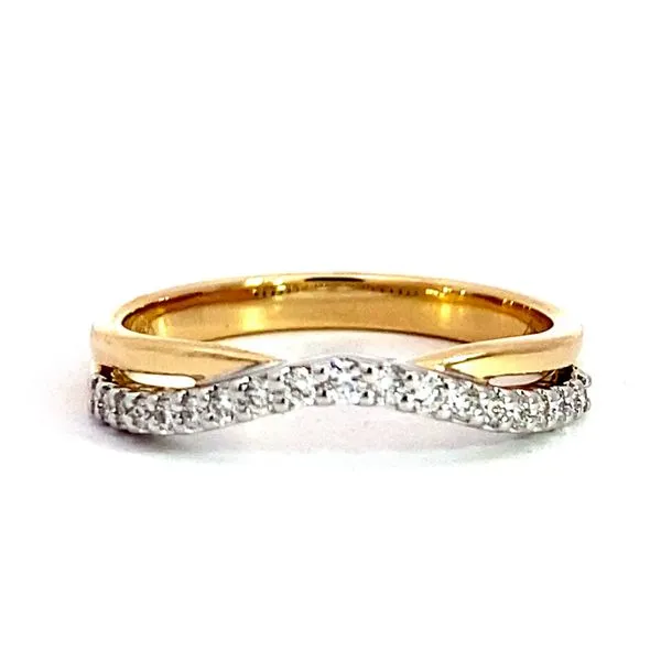 Lady's 14 Karat Yellow Gold Natural Diamond Enhancer Wedding Band With 0.17Tw Round Diamonds Image 2 Brax Jewelers Newport Beach, CA