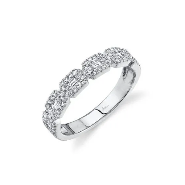 Lady's 14 Karat White Gold Natural Diamond Wedding Band With 0.46Tw Round Natural Diamonds SC55011258 - Brax jewelers Brax Jewelers Newport Beach, CA