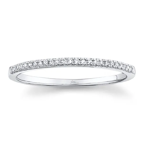Lady's 14 Karat White Gold Natural Diamond Wedding Band With 0.08Tw Round Diamonds SC55002542 - Brax Jewelers Brax Jewelers Newport Beach, CA