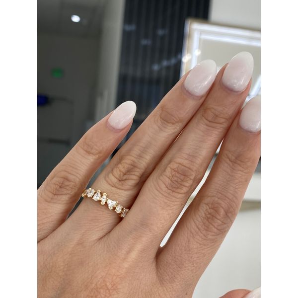 Lady's Natural Diamond Wedding Band Set In 14 Karat Yellow Gold With 0.69 Carats Of Various Fancy Cut Diamonds Image 4 Brax Jewelers Newport Beach, CA