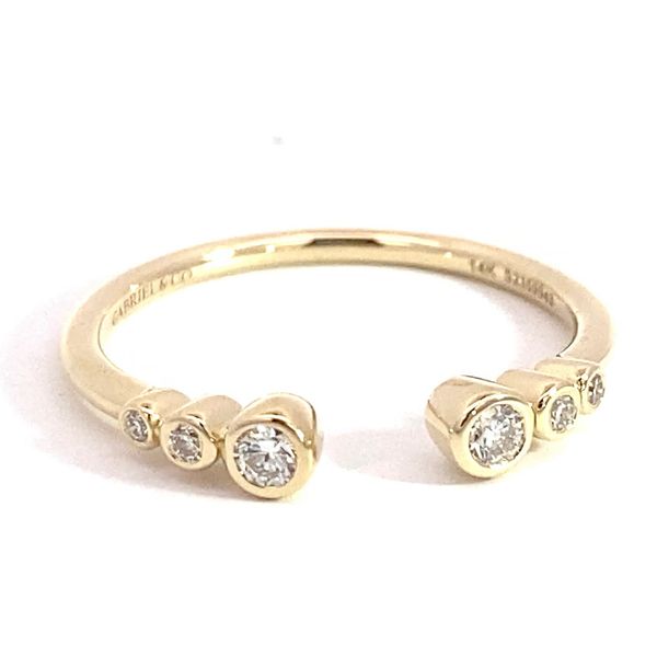 .15Tw Lady's Natural Diamond Wedding Band Set In 14 Karat Yellow Gold Brax Jewelers Newport Beach, CA