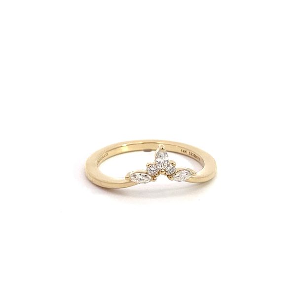 0.18Tw Lady's 14 Karat Yellow Gold Natural Diamond Wedding Band Image 3 Brax Jewelers Newport Beach, CA