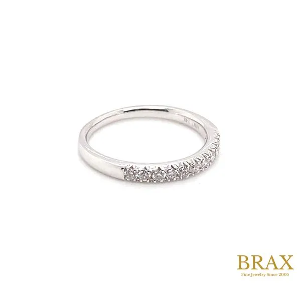 0.25 Diamond Wedding Bands - Women's 14 Karat White Gold 33306FGWG - Brax jewelers Image 2 Brax Jewelers Newport Beach, CA