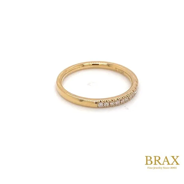 0.10 Diamond Wedding Bands - Women's 14 Karat Yellow Gold 33308FGYG - Brax jewelers Image 2 Brax Jewelers Newport Beach, CA