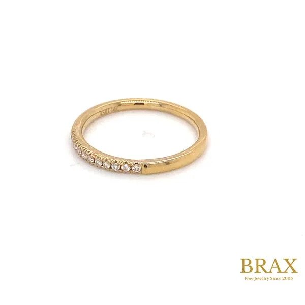 0.10 Diamond Wedding Bands - Women's 14 Karat Yellow Gold 33308FGYG - Brax jewelers Image 3 Brax Jewelers Newport Beach, CA
