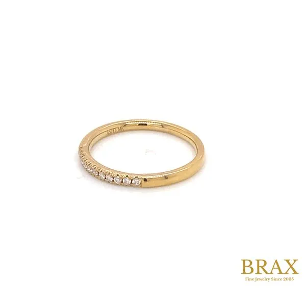 0.10 Diamond Wedding Bands - Women's 14 Karat Yellow Gold 33308FGYG - Brax jewelers Image 3 Brax Jewelers Newport Beach, CA
