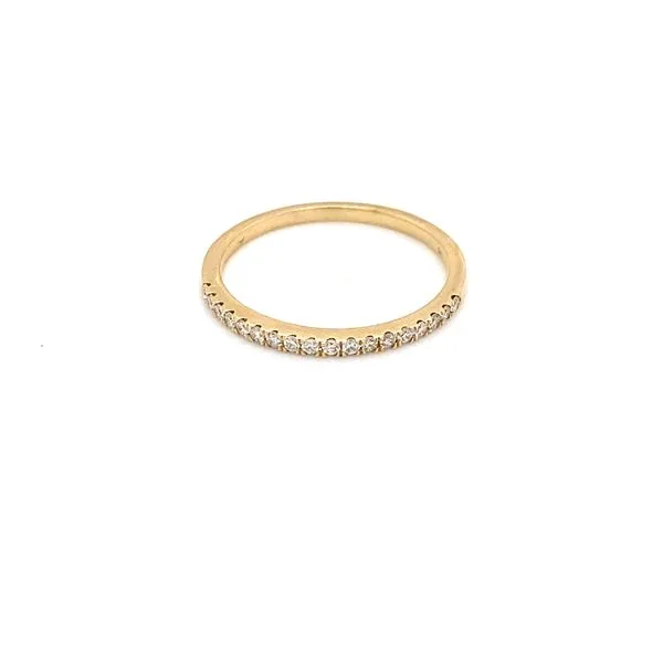 Lady's Natural Diamond Wedding Band Set In 14 Karat Yellow Gold With 0.19 Carats Of Round Cut Diamonds. sc22005638 - Brax Jewelers Image 3 Brax Jewelers Newport Beach, CA