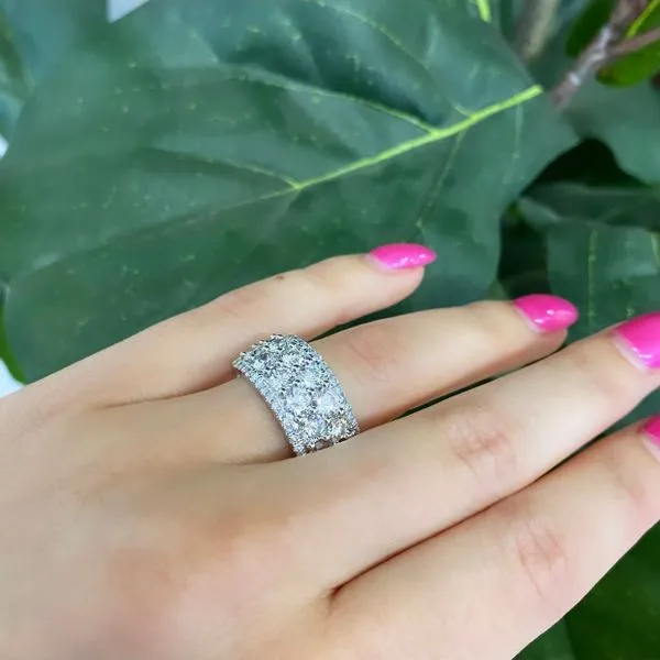 14K White Gold Lab Grown Diamond Anniversary Band Image 4 Brax Jewelers Newport Beach, CA