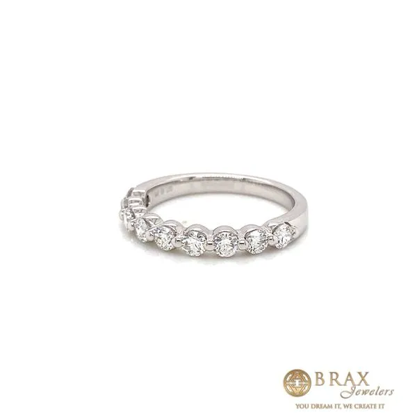 14K White Gold Diamond Wedding Band, 0.75ctw - Brax Jewelers Image 2 Brax Jewelers Newport Beach, CA